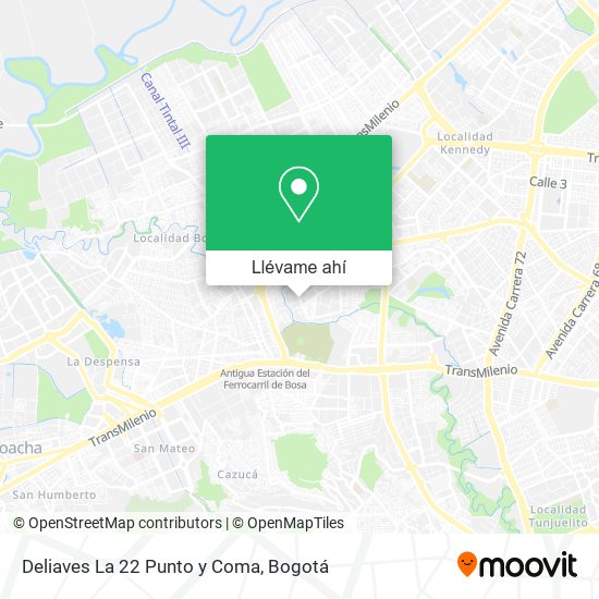 Mapa de Deliaves La 22 Punto y Coma