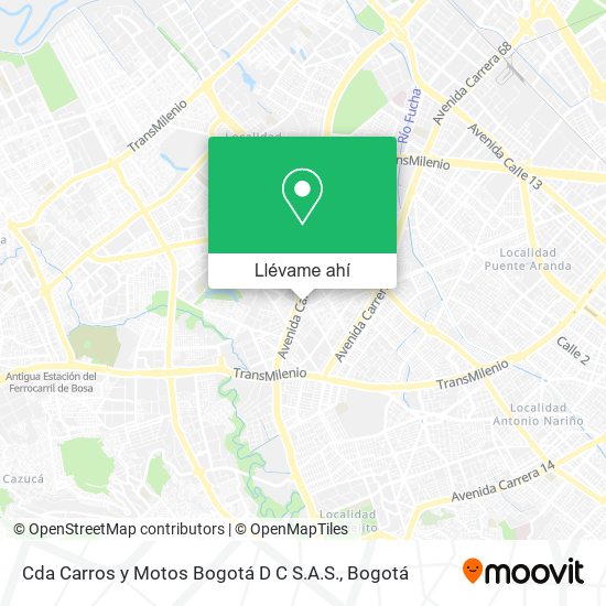 Mapa de Cda Carros y Motos Bogotá D C S.A.S.