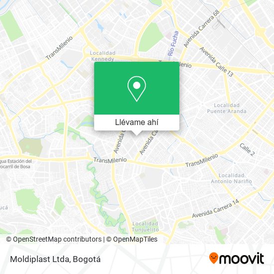 Mapa de Moldiplast Ltda