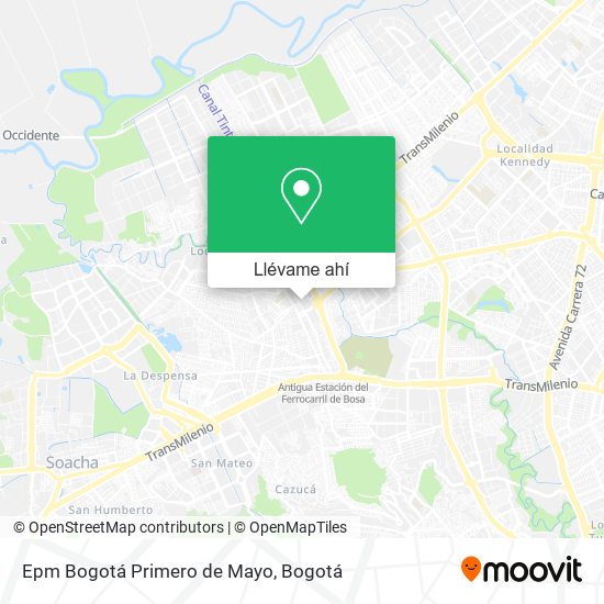 Mapa de Epm Bogotá Primero de Mayo