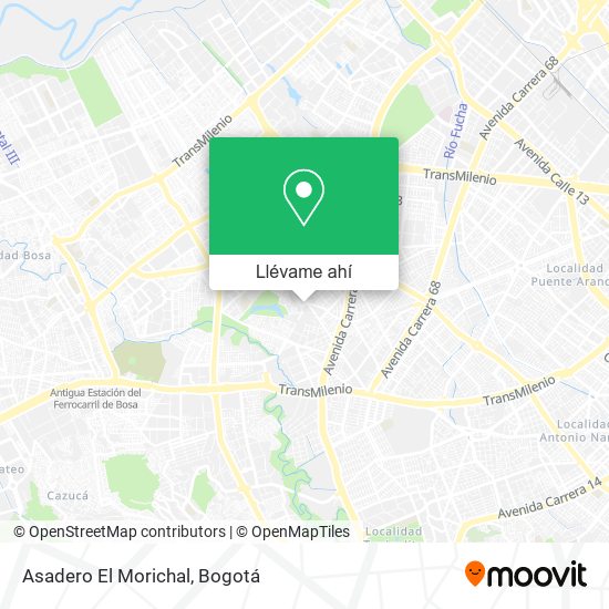 Mapa de Asadero El Morichal