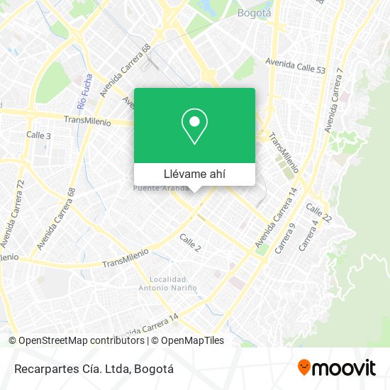 Mapa de Recarpartes Cía. Ltda