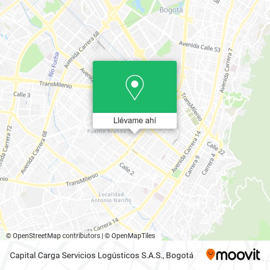 Mapa de Capital Carga Servicios Logústicos S.A.S.