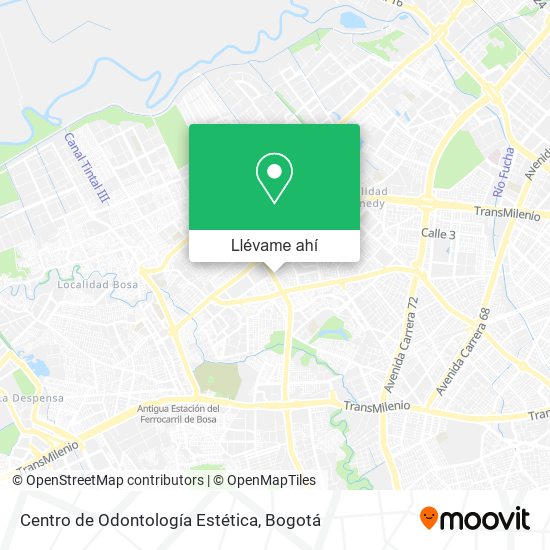 Mapa de Centro de Odontología Estética