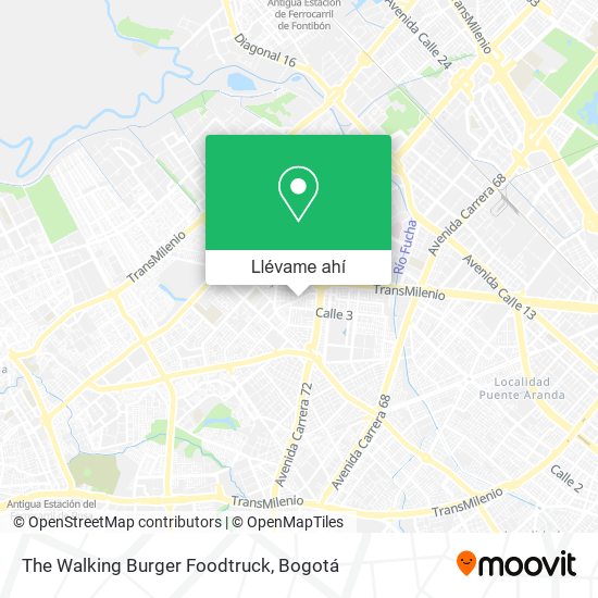 Mapa de The Walking Burger Foodtruck