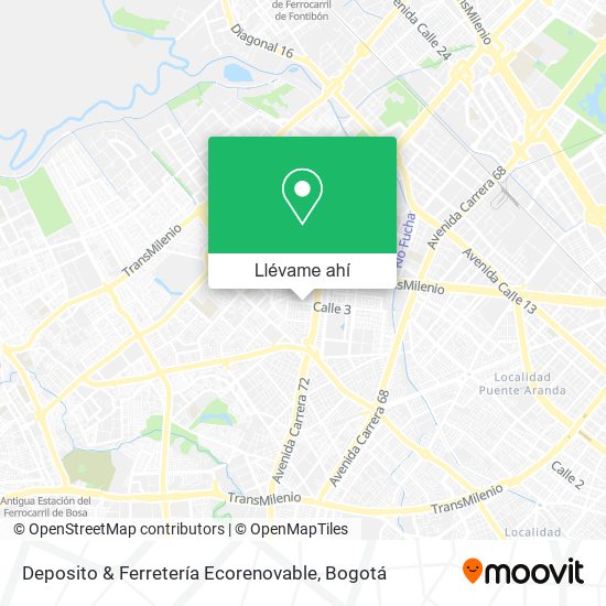 Mapa de Deposito & Ferretería Ecorenovable