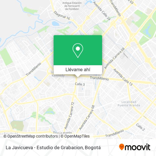 Mapa de La Javicueva - Estudio de Grabacion