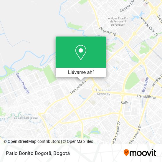 Mapa de Patio Bonito Bogotã