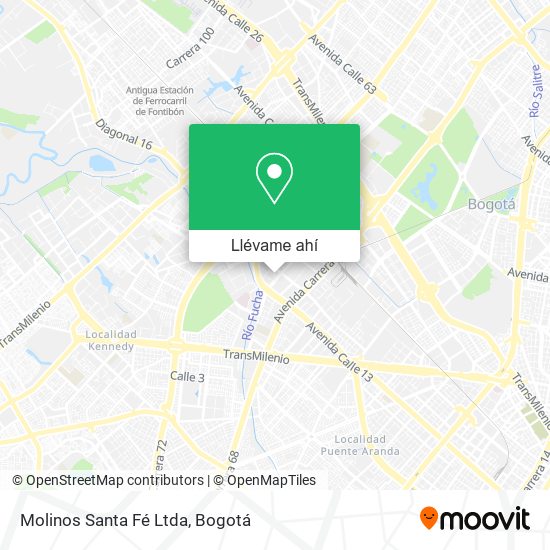 Mapa de Molinos Santa Fé Ltda