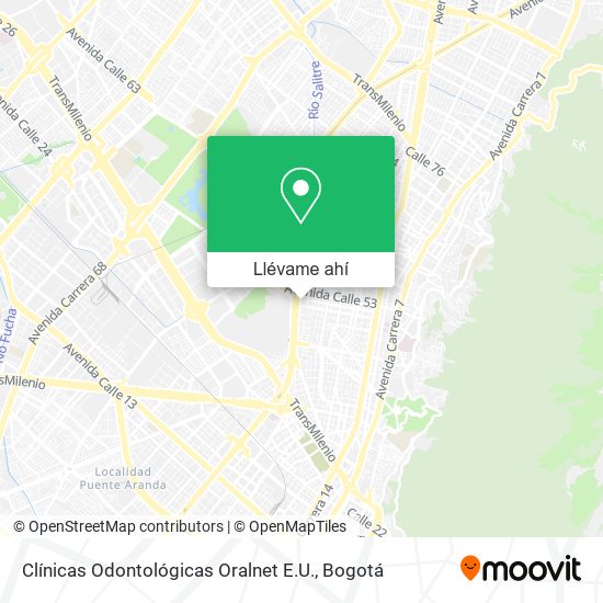 Mapa de Clínicas Odontológicas Oralnet E.U.