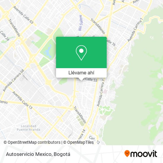 Mapa de Autoservicio Mexico