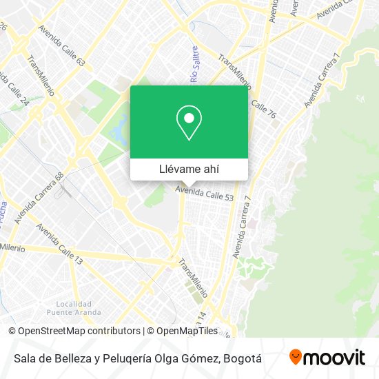 Mapa de Sala de Belleza y Peluqería Olga Gómez