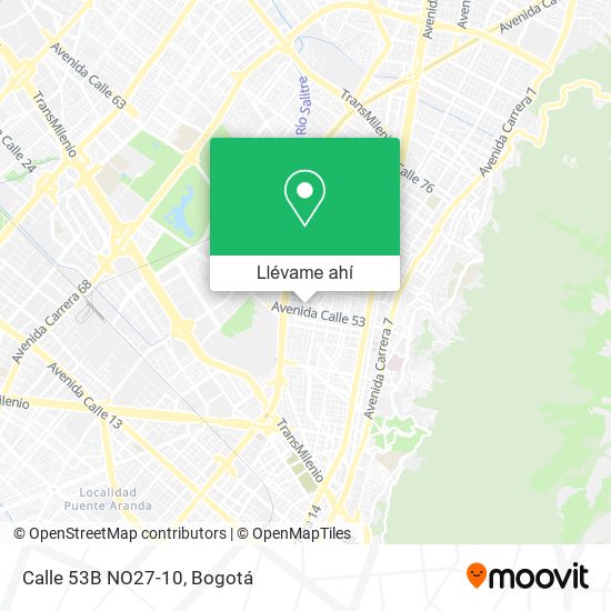 Mapa de Calle 53B NO27-10