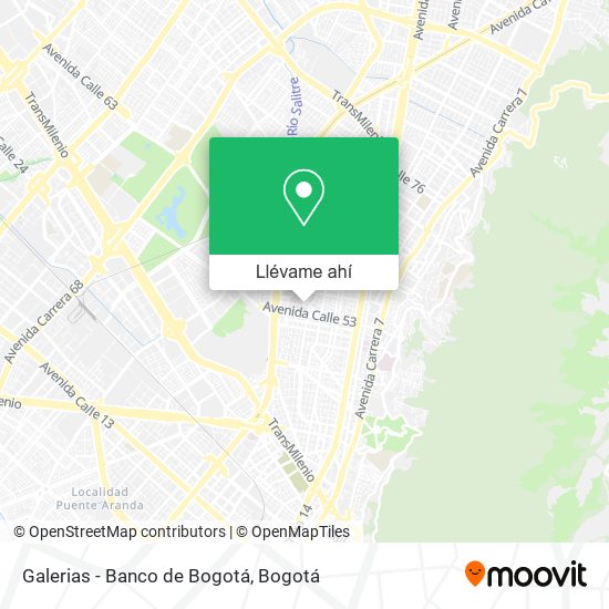 Mapa de Galerias - Banco de Bogotá