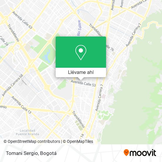 Mapa de Tomani Sergio