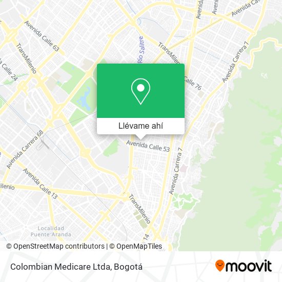 Mapa de Colombian Medicare Ltda