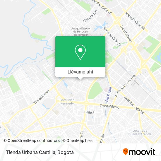 Mapa de Tienda Urbana Castilla