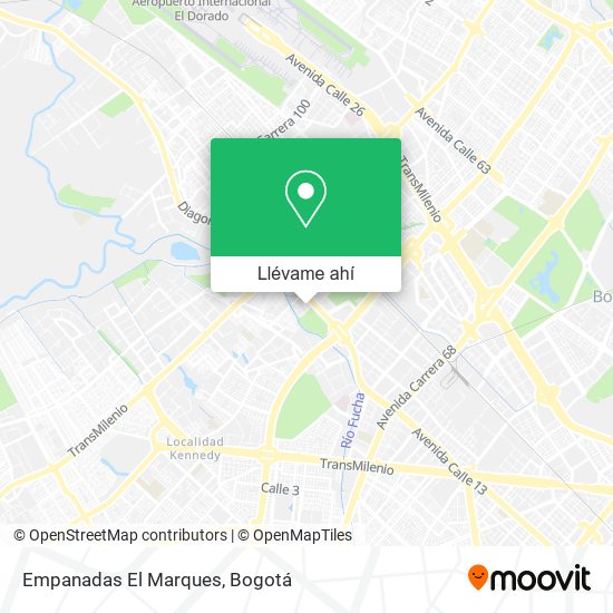 Mapa de Empanadas El Marques