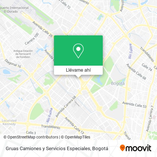 Mapa de Gruas Camiones y Servicios Especiales