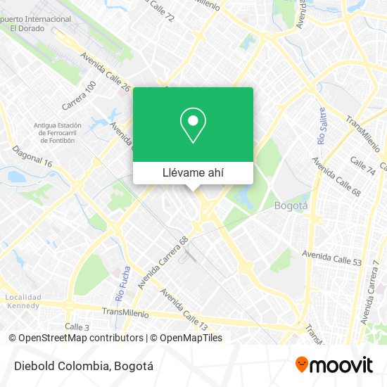 Mapa de Diebold Colombia