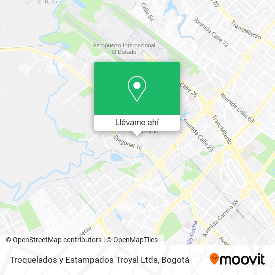 Mapa de Troquelados y Estampados Troyal Ltda