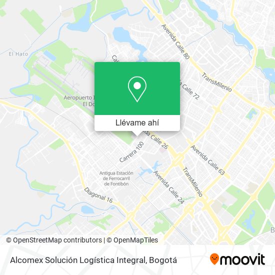 Mapa de Alcomex Solución Logística Integral