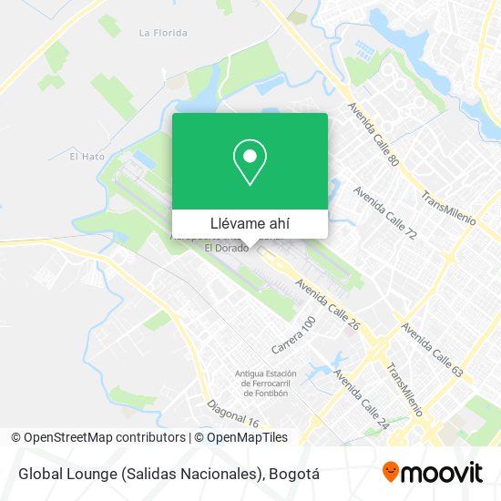 Mapa de Global Lounge (Salidas Nacionales)