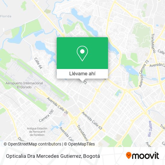 Mapa de Opticalia Dra Mercedes Gutierrez