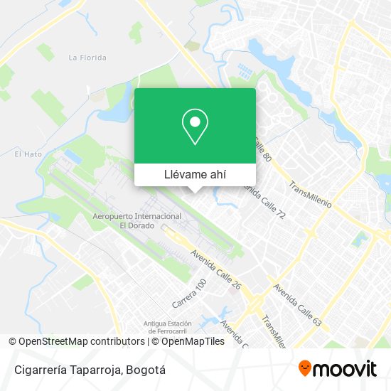 Mapa de Cigarrería Taparroja