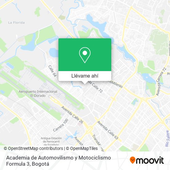 Mapa de Academia de Automovilismo y Motociclismo Formula 3