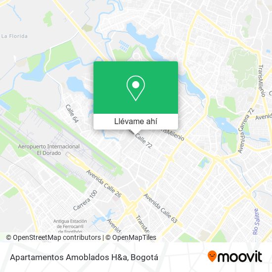 Mapa de Apartamentos Amoblados H&a