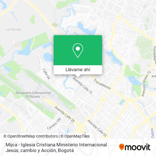 Mapa de Mijca - Iglesia Cristiana Ministerio Internacional Jesús, cambio y Acción