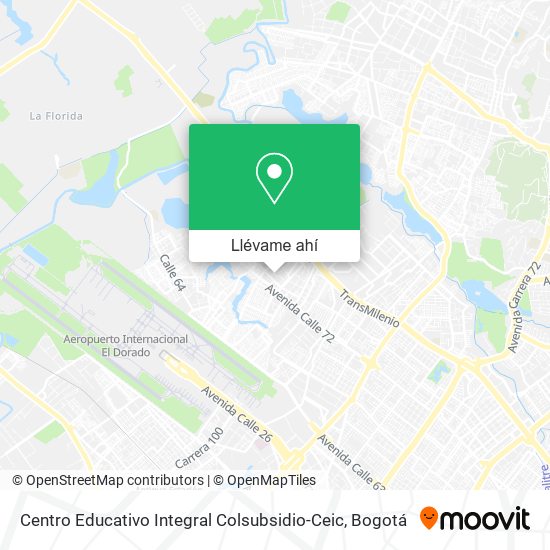 Mapa de Centro Educativo Integral Colsubsidio-Ceic