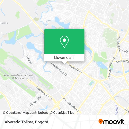 Mapa de Alvarado Tolima