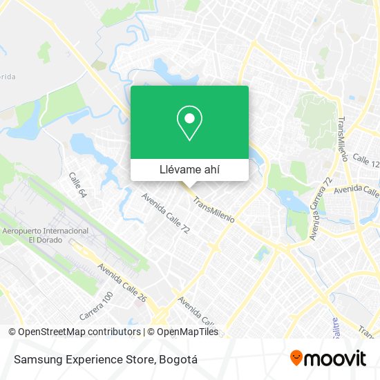Mapa de Samsung Experience Store