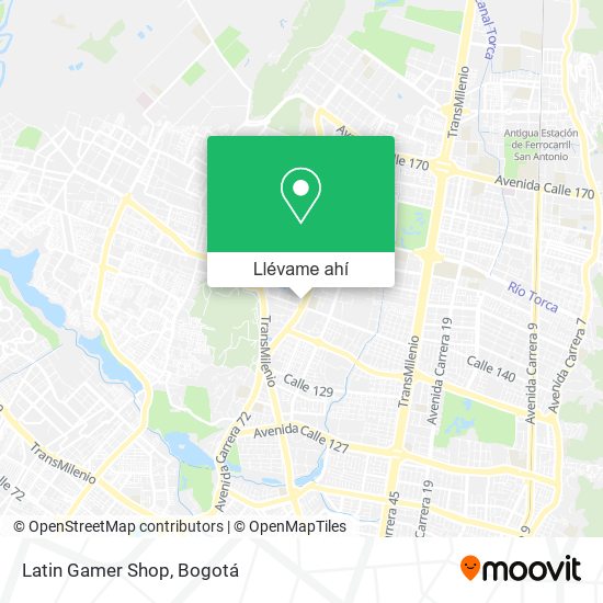 Mapa de Latin Gamer Shop