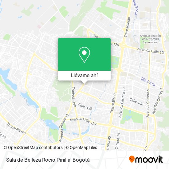Mapa de Sala de Belleza Rocio Pinilla