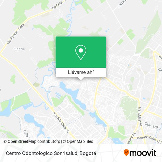 Mapa de Centro Odontologico Sonrisalud