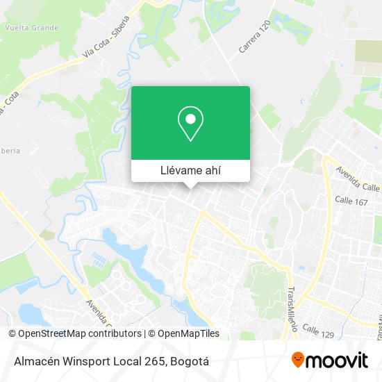 Mapa de Almacén Winsport Local 265