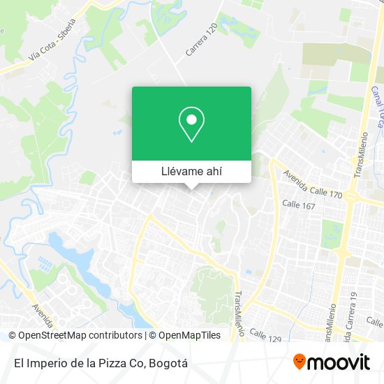 Mapa de El Imperio de la Pizza Co