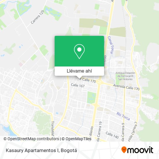 Mapa de Kasaury Apartamentos I