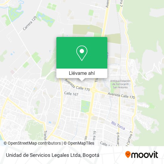 Mapa de Unidad de Servicios Legales Ltda