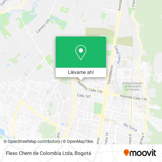 Mapa de Flexo Chem de Colombia Ltda