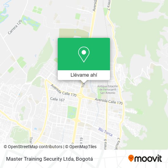 Mapa de Master Training Security Ltda