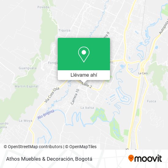 Mapa de Athos Muebles & Decoración