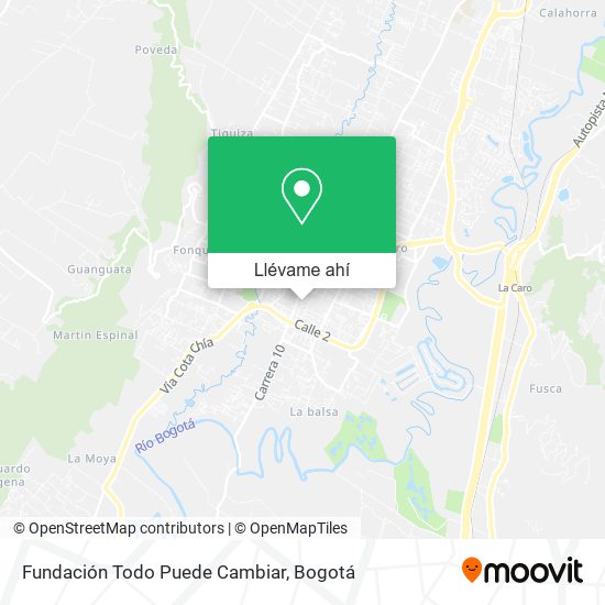 Mapa de Fundación Todo Puede Cambiar