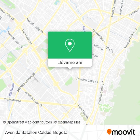 Mapa de Avenida Batallón Caldas