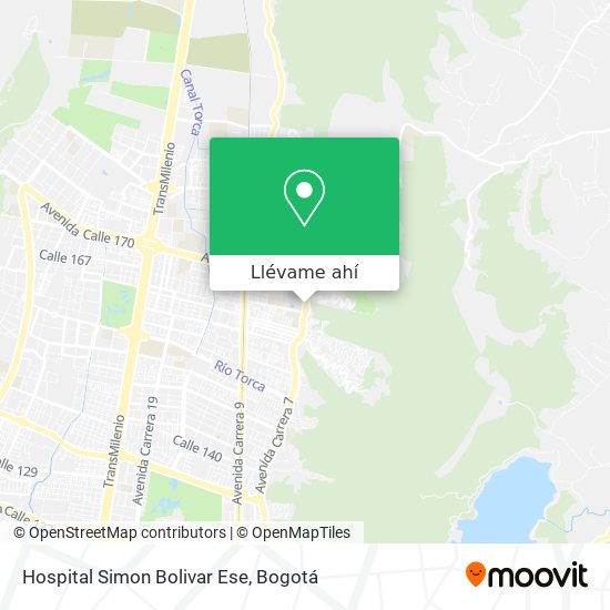 Mapa de Hospital Simon Bolivar Ese