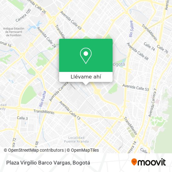 Mapa de Plaza Virgilio Barco Vargas
