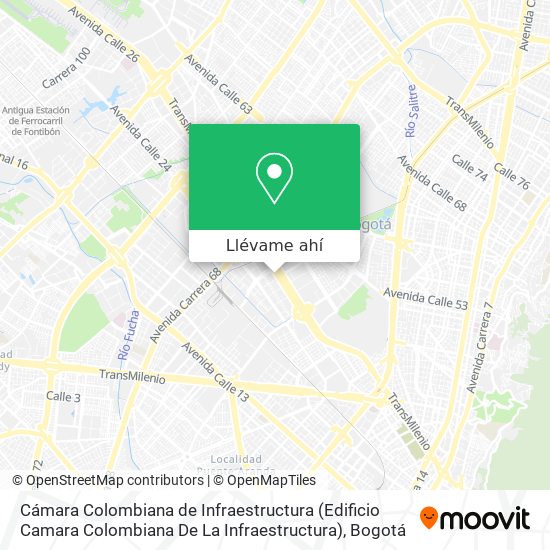 Mapa de Cámara Colombiana de Infraestructura (Edificio Camara Colombiana De La Infraestructura)